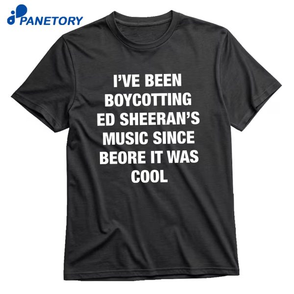 I'Ve Been Boycotting Es Music Since Before It Was Cool T-Shirt