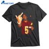 Jayden Daniels Middle Finger T-shirt 1