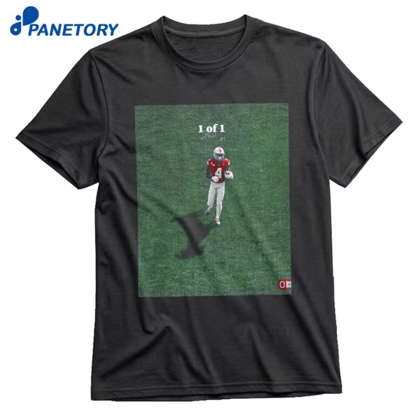 Jeremiah Smith Ohio State Buckeyes Goat Shadow T-Shirt