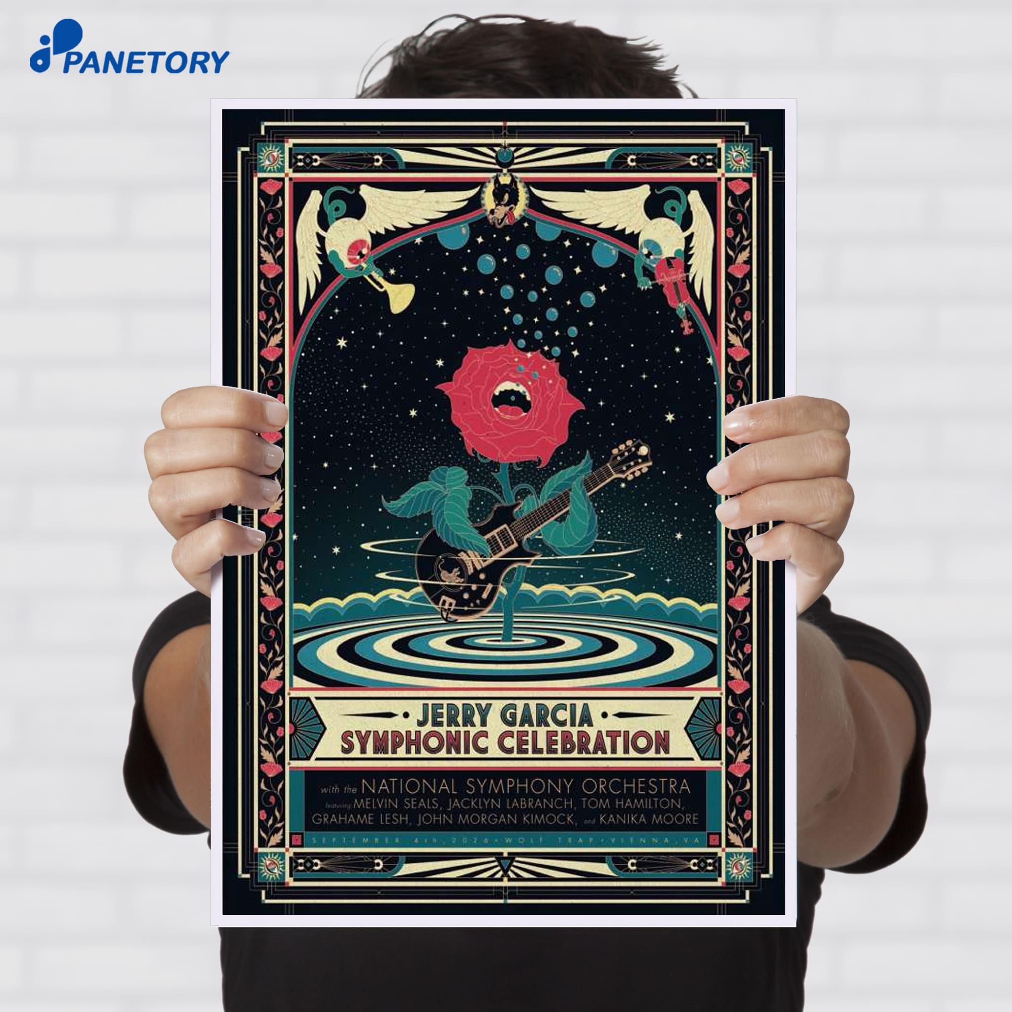 Jerry Garcia Symphonic Celebration Vienna Va Aug 4 2026 Poster Jerry Garcia Symphonic Celebration Vienna Va Aug 4 2026 Poster