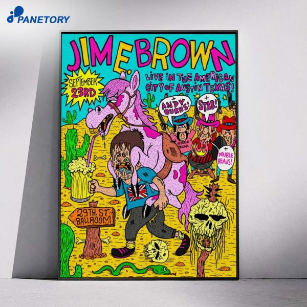Jim E Brown Austin Show 29th St Ballroom Sep 23 2026 Poster
