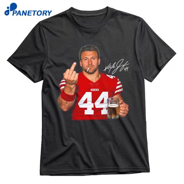 Kyle Juszczyk Drinking Middle Finger T-Shirt