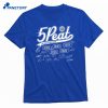 Los Angels Baseball Division 5peat T-shirt 1