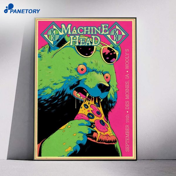 Machine Head Wooly's iDes Moines IA Sep 15 2026 Poster
