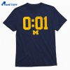 Michigan Football A Lot Can Happen In 001 Second T-shirt 1