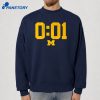 Michigan Football A Lot Can Happen In 001 Second T-Shirt 2