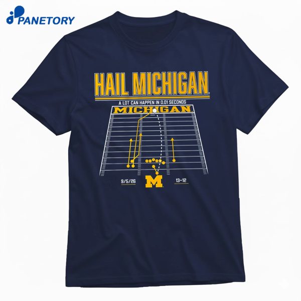 Michigan Football Hail Michigan T-Shirt