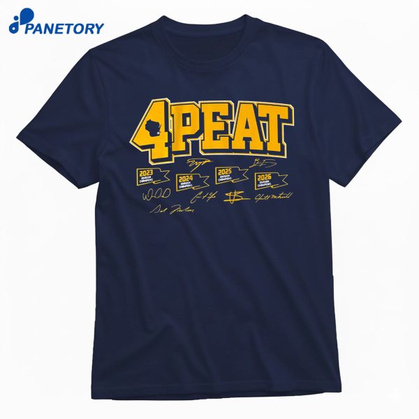 Milwaukee Baseball Division 4Peat T-Shirt