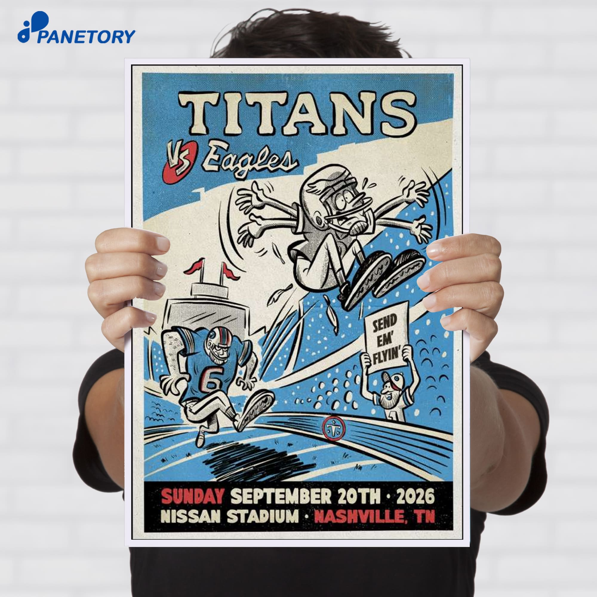 Nissan Stadium Philadelphia Eagles Vs Tennessee Titans Nashville Tn Sep 20 2026 Poster Nissan Stadium Philadelphia Eagles Vs Tennessee Titans Nashville Tn Sep 20 2026 Poster