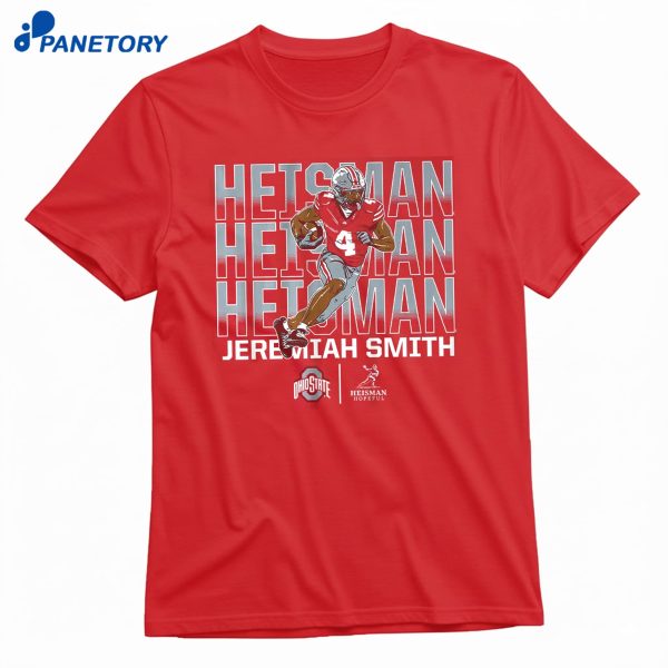 Ohio State Football Jeremiah Smith Heisman Hopeful Name Pose T-Shirt