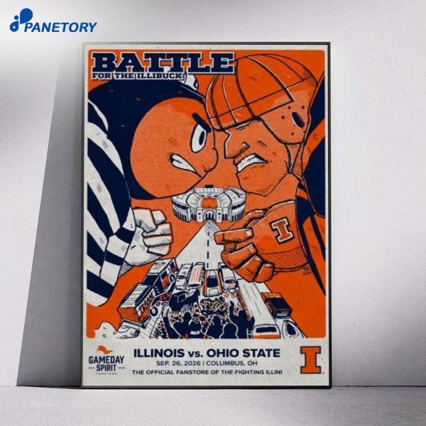 Ohio State Vs Illinois Ohio Stadium Gameday Sep 26 2026 Poster