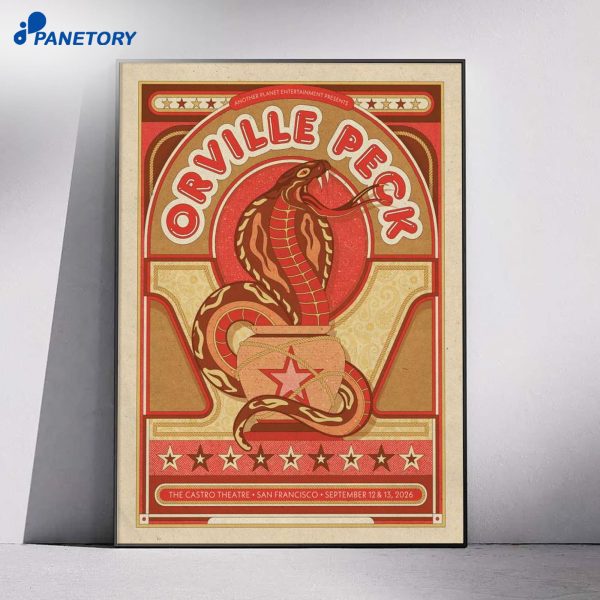 Orville Peck The Castro Theatre San Francisco CA Sep 12-13 2026 Poster