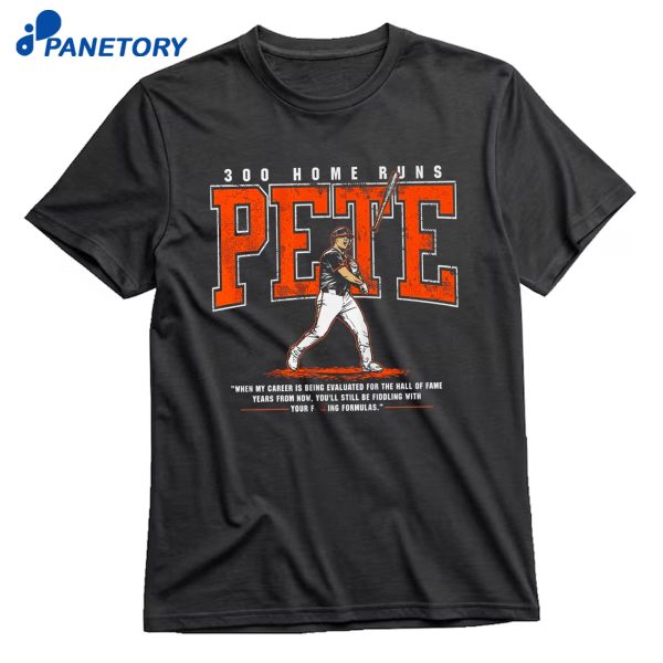 Pete Alonso 300Th Home Run Bat Throw T-Shirt