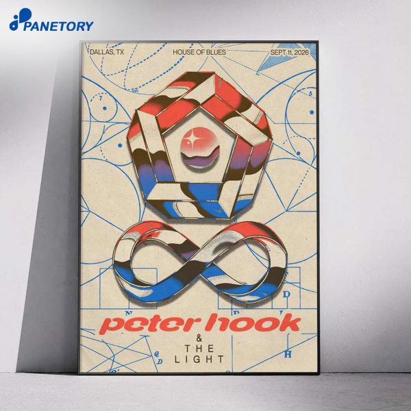 Peter Hook And The Light Dallas Tx Sep 11 2026 Poster
