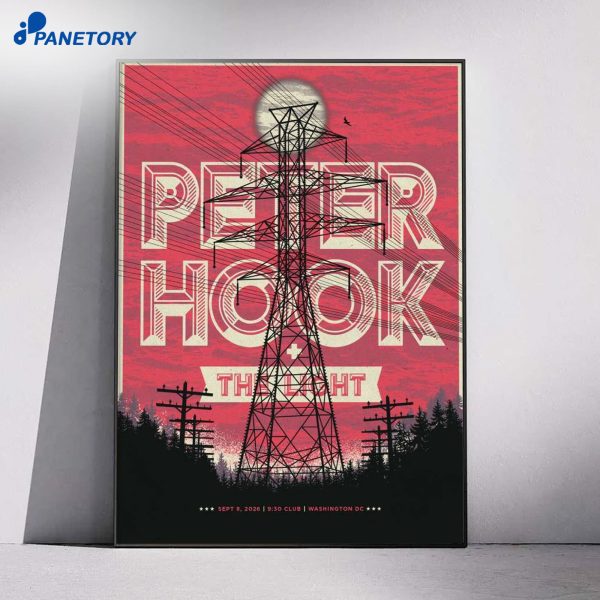 Peter Hook And The Light Washington Tour Sep 8 2026 Poster