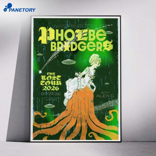 Phoebe Bridgers Capital One Arena Washington DC The Lost Tour Sep 29 2026 Poster