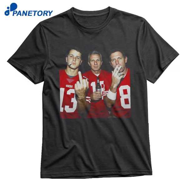 Purdy Joe Montana Steve Young Smoking T-Shirt