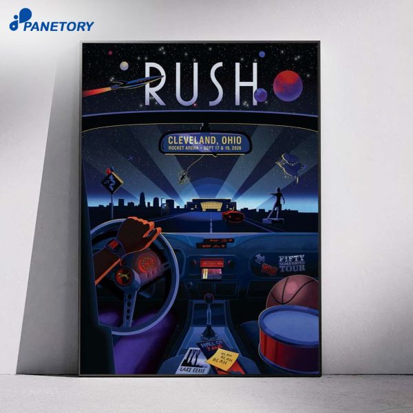 Rush Cleveland Oh Sep 17-19 2026 Poster