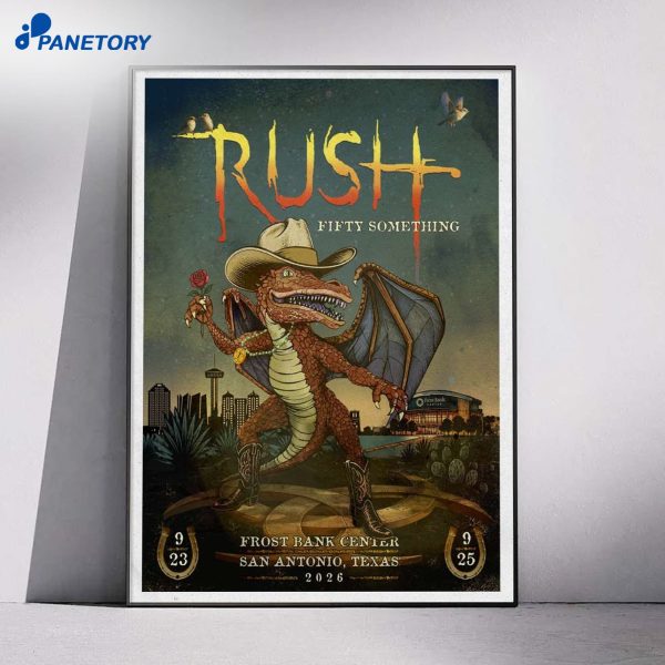 Rush Fifty Something Tour Frost Bank Center San Antonio Texas-Sep 23-25 2026 Poster