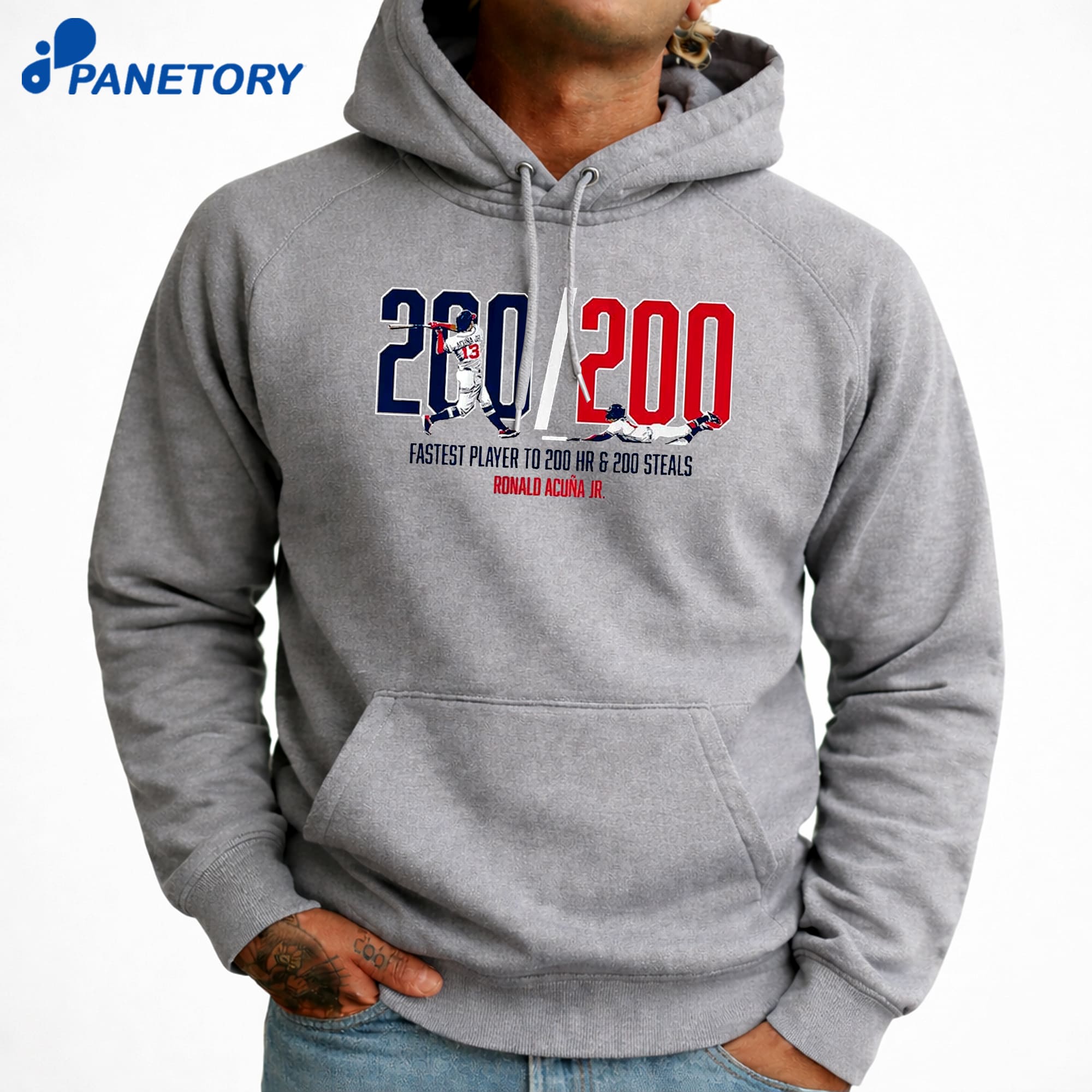 Ronald Acuña Jr 200200 Club T-Shirt 9 Ronald Acuña Jr 200200 Club T-Shirt 1