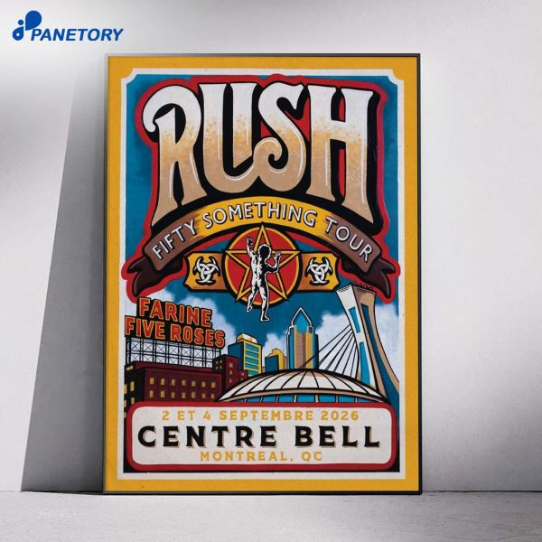 Rush Centre Bell Montreal Qc Sep 2-4 2026 Poster
