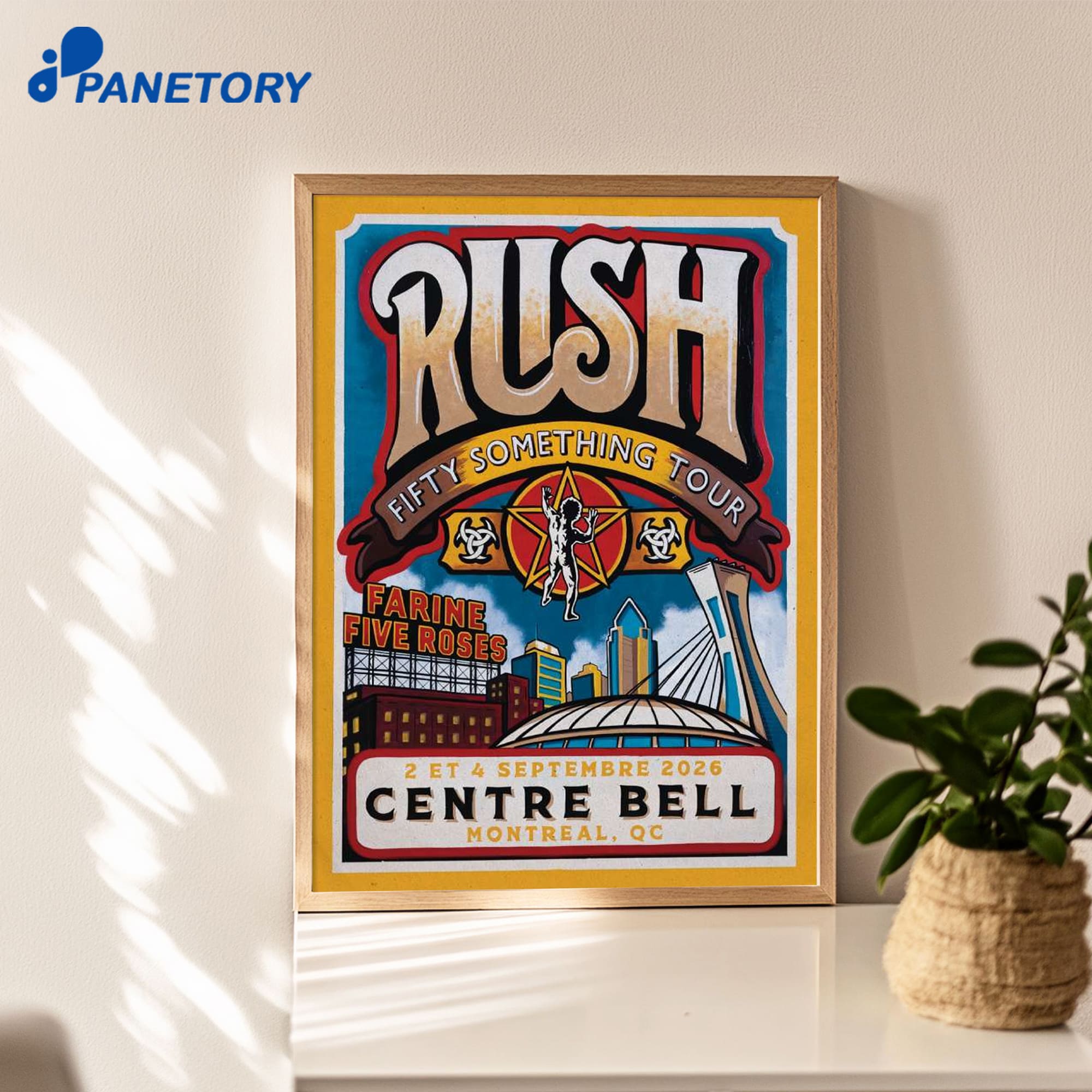 Rush Centre Bell Montreal Qc Sep 2-4 2026 Poster Rush Centre Bell Montreal Qc Sep 2-4 2026 Poster