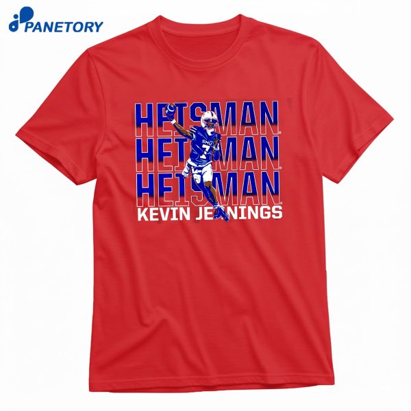 SMU Football Kevin Jennings Heisman Hopeful Name Pose T-Shirt