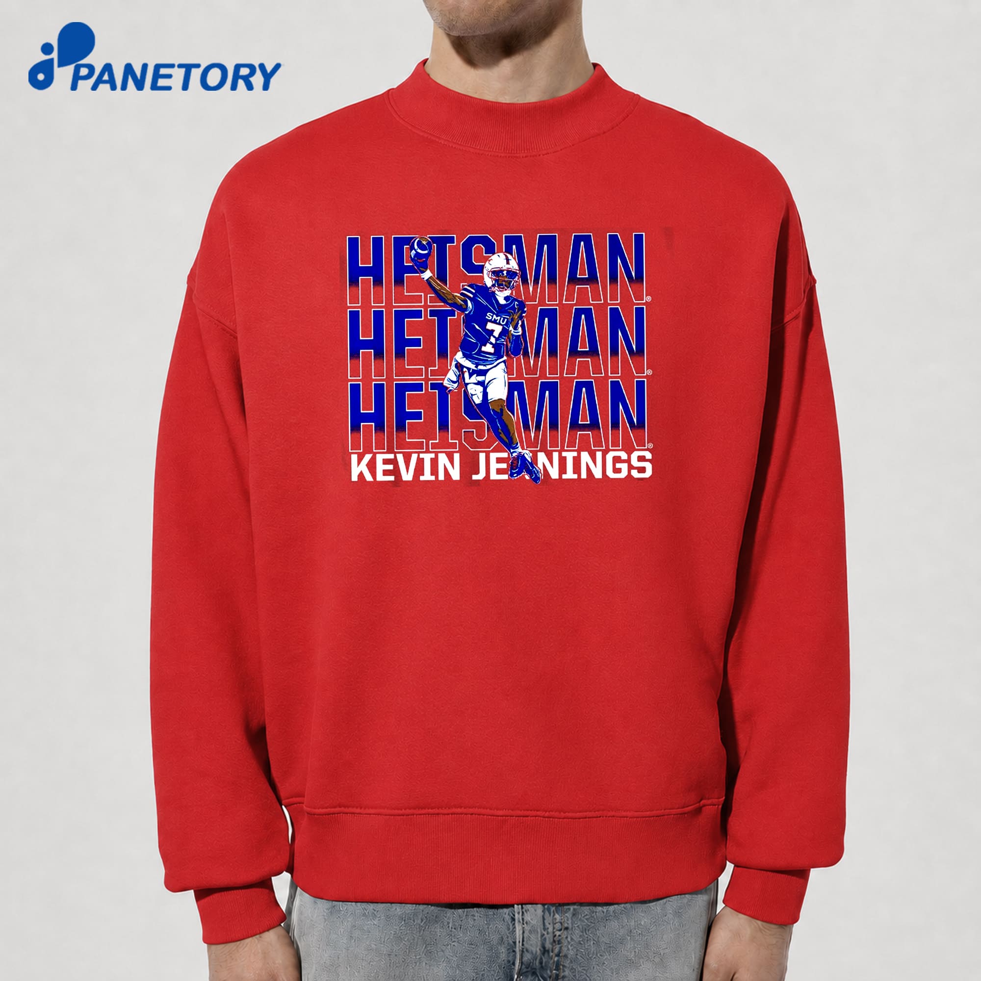 Smu Football Kevin Jennings Heisman Hopeful Name Pose T-Shirt 8 Smu Football Kevin Jennings Heisman Hopeful Name Pose T-Shirt 2