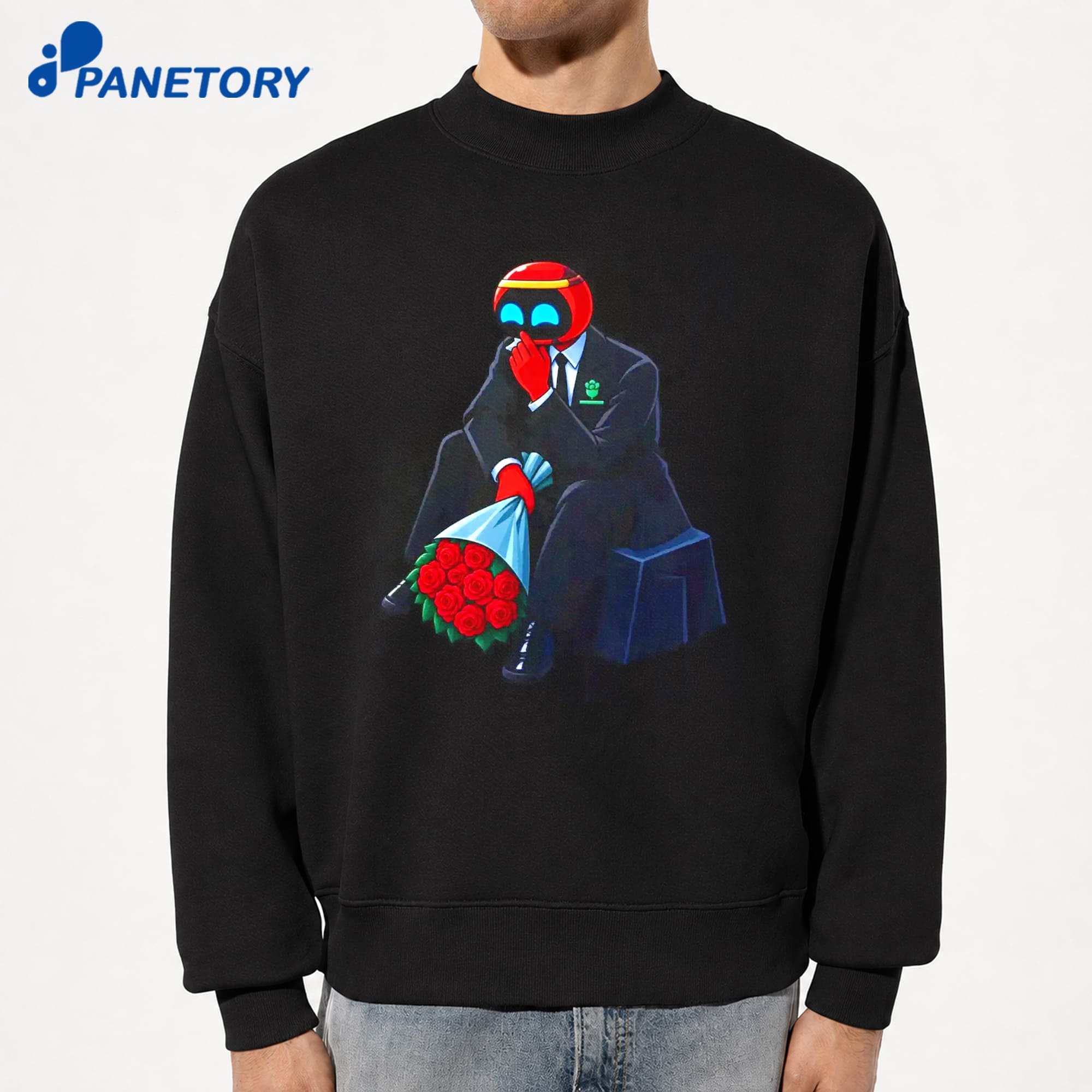 Shy Rose-Bearing Robot Suit T-Shirt 8 Shy Rose-Bearing Robot Suit T-Shirt 2