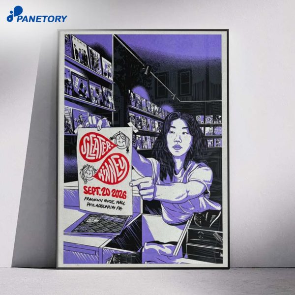 Sleater Kinney The Flannel And The Fury Concert Philadelphia Sep 20 2026 Poster