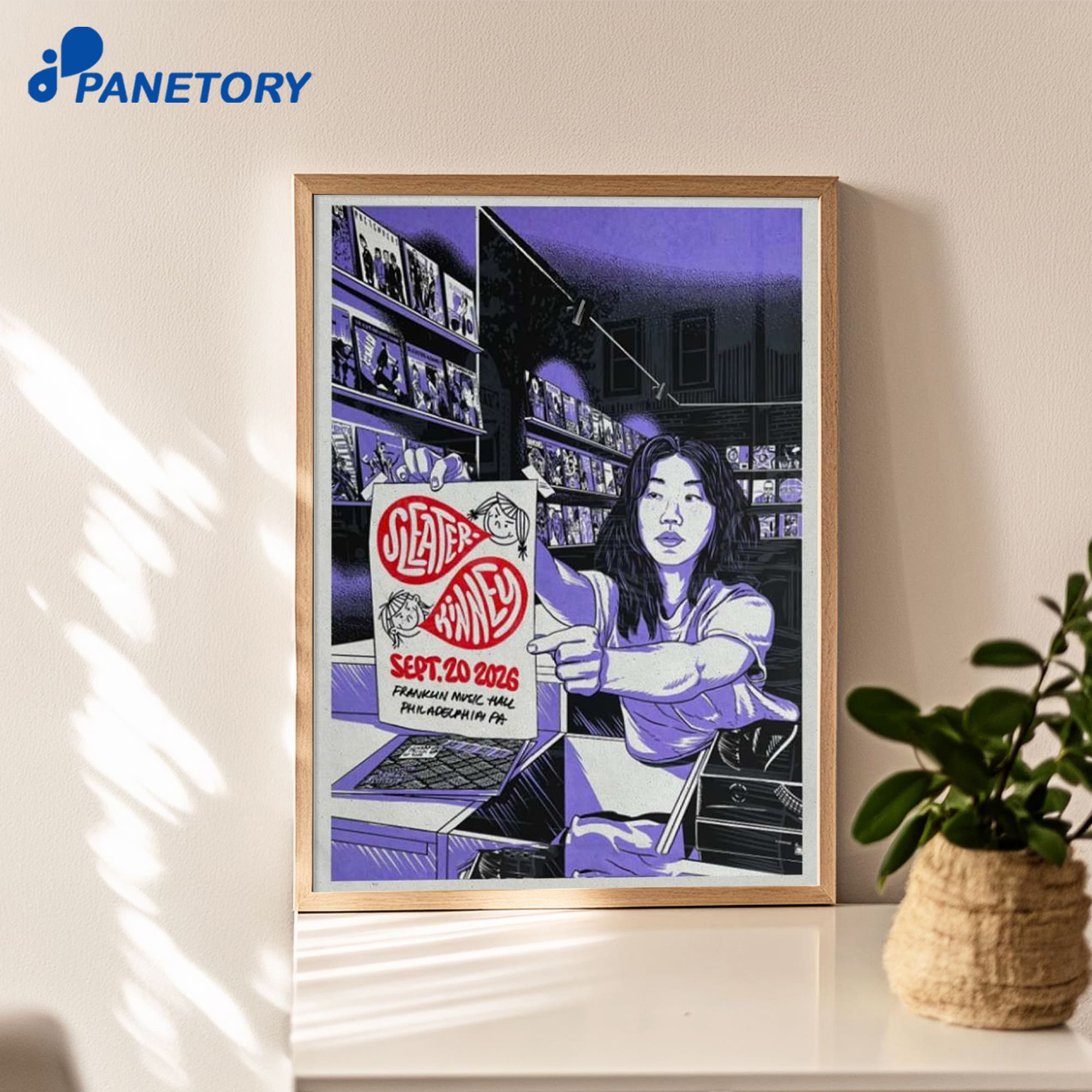 Sleater Kinney The Flannel And The Fury Concert Philadelphia Sep 20 2026 Poster Sleater Kinney The Flannel And The Fury Concert Philadelphia Sep 20 2026 Poster