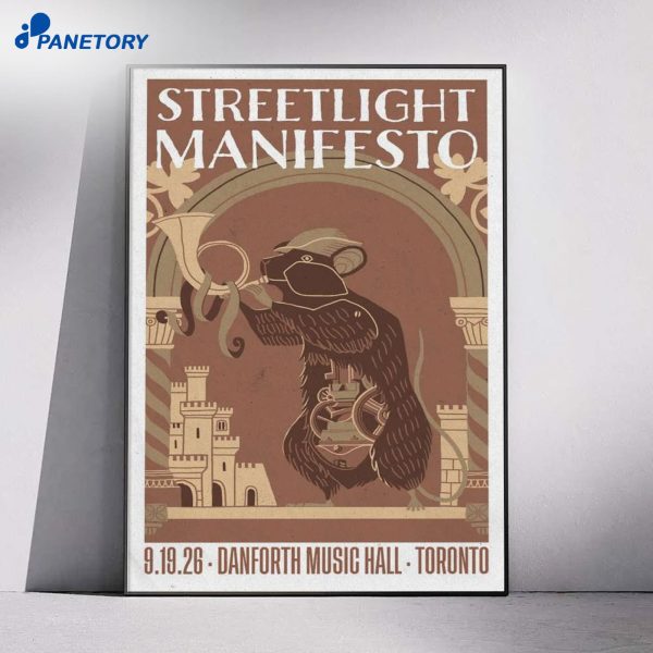 Streetlight Manifesto Danforth Music Hall Toronto Show Aug 19 2026 Poster