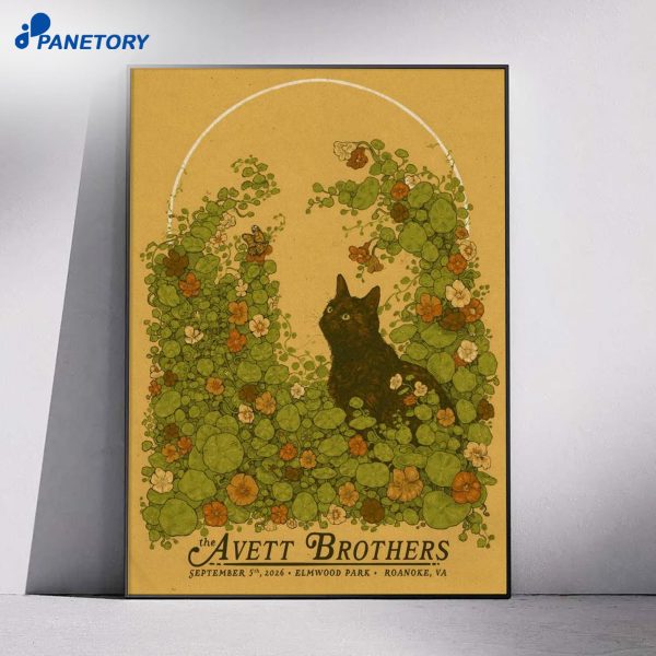 The Avett Brothers Elmwood Park Amphitheater Roanoke Va Sep 5 2026 Poster