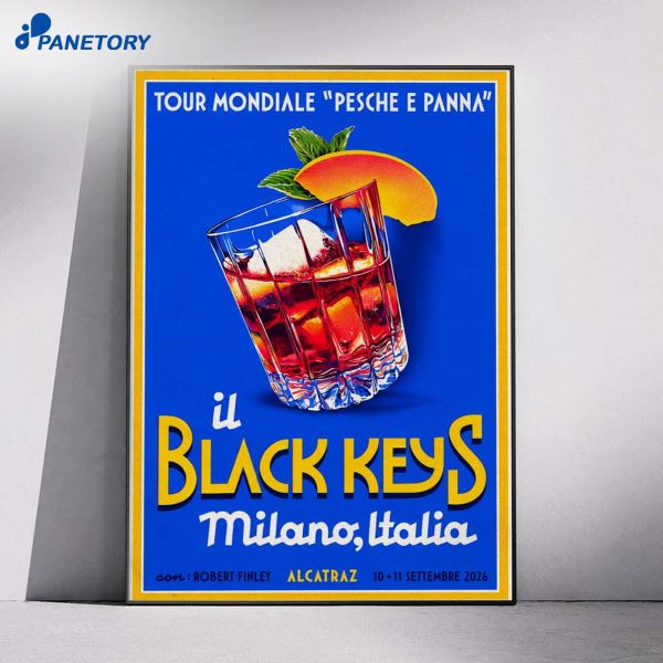 The Black Keys Alcatraz Milano Italia 10-11 Settembre 2026 Poster
