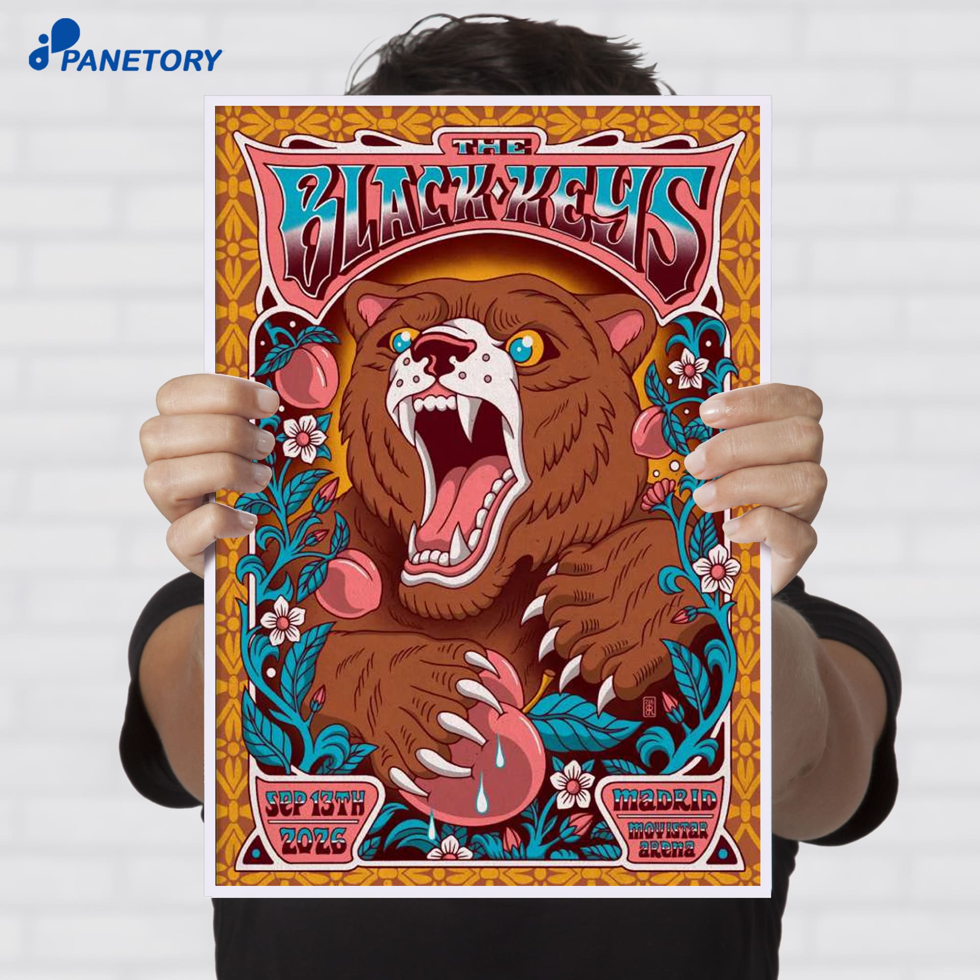 The Black Keys Madrid Spain Sep 13 2026 Poster The Black Keys Madrid Spain Sep 13 2026 Poster