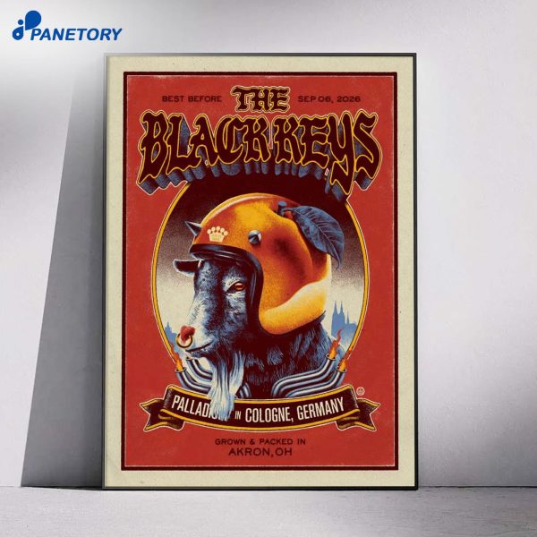 The Black Keys Palladium Cologne Germany Sep 6 2026 Poster