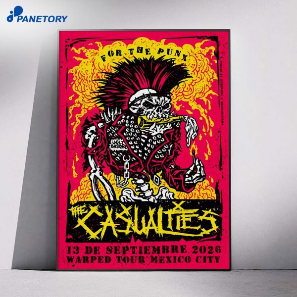 The Casualties Granjas México MX Sep 13 2026 Poster