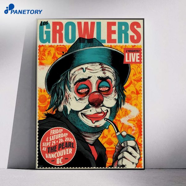 The Growlers Vancouver Bc Sep 25-26 2026 Poster