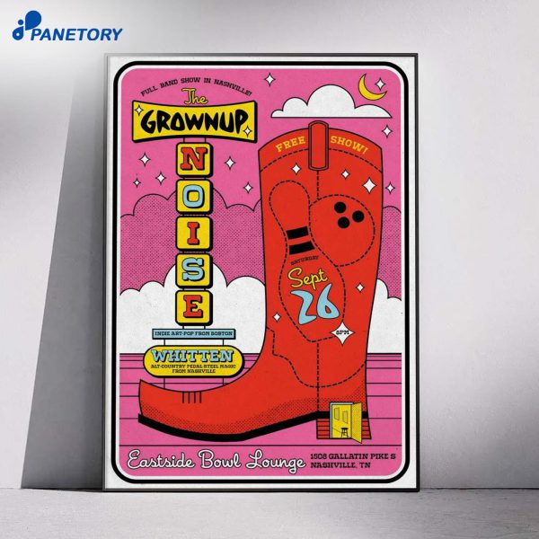 The Grownup Noise Nashville Tn Tour Sep 26 2026 Poster