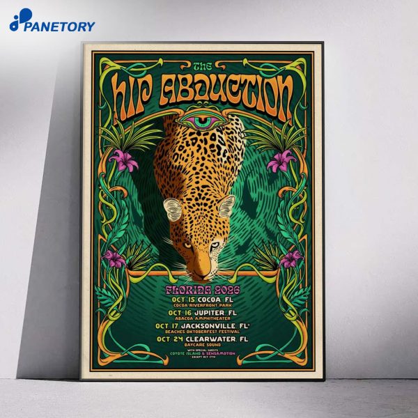 The Hip Abduction Florida Tour 2026 Poster