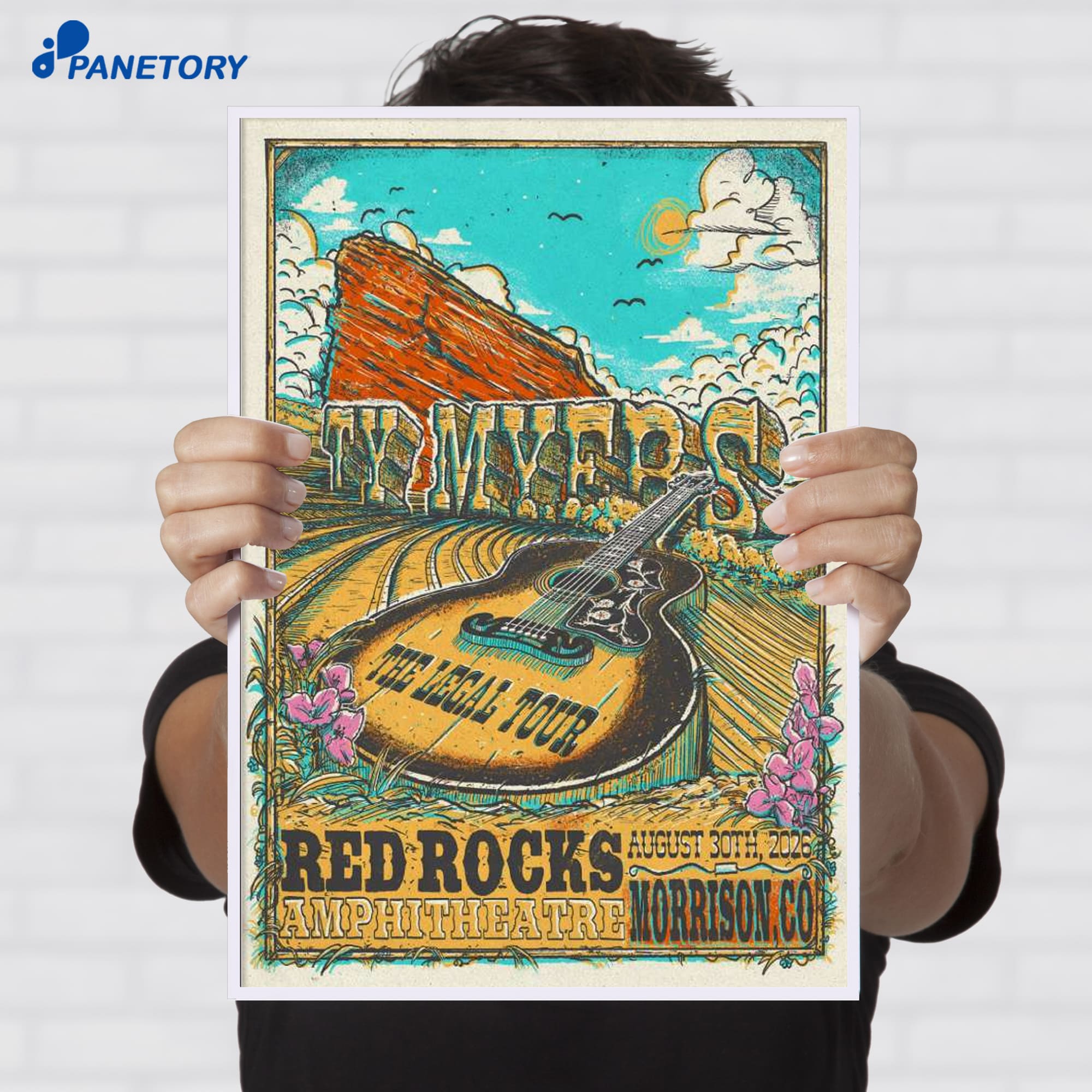 Ty Myers Red Rocks Amphitheatre Morrison Co Aug 30 2026 Poster Ty Myers Red Rocks Amphitheatre Morrison Co Aug 30 2026 Poster