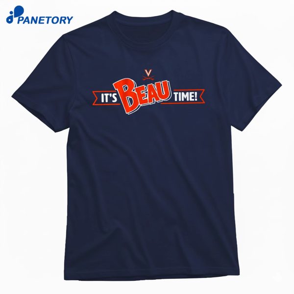 Virginia Football It'S Beau Pribula Time T-Shirt