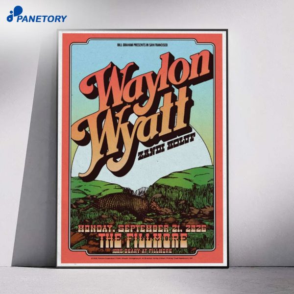 Waylon Wyatt The Fillmore San Francisco Concert Sep 21 2026 Poster
