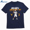 West Virginia Football Michael Hawkins Jr. Name Number Pose T-shirt 1