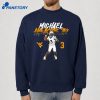 West Virginia Football Michael Hawkins Jr. Name Number Pose T-Shirt 4 West Virginia Football Michael Hawkins Jr. Name Number Pose T-Shirt 2