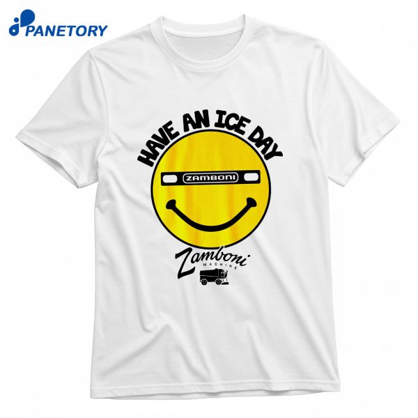 Zamboni Have An Ice Day Smile T-Shirt