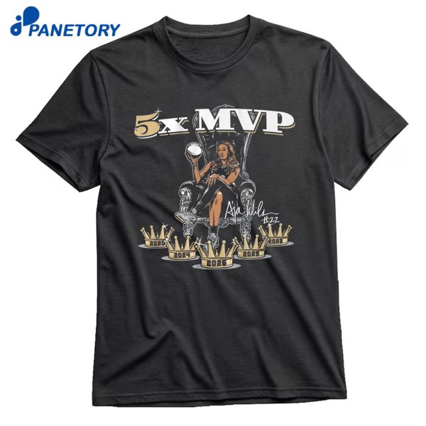 A'ja Wilson 5x MVP T-Shirt