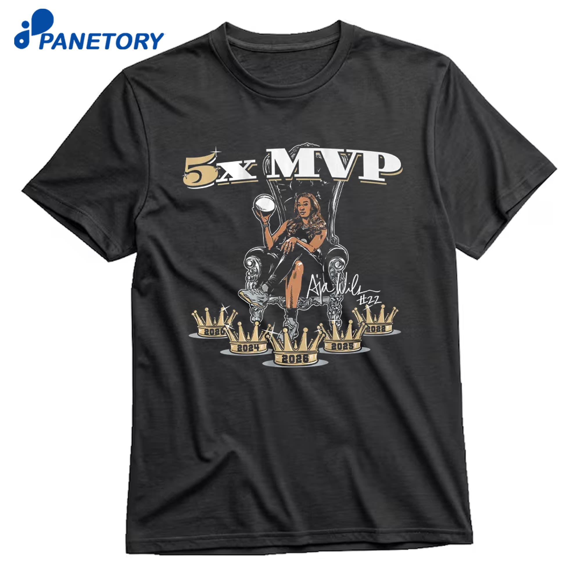 A'Ja Wilson 5X Mvp T-Shirt 10 A'Ja Wilson 5X Mvp T-Shirt 1