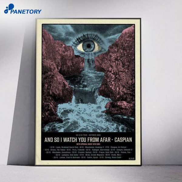 And So I Watch You From Afar X Caspian Tour Bristol Oct 18 2026 Poster