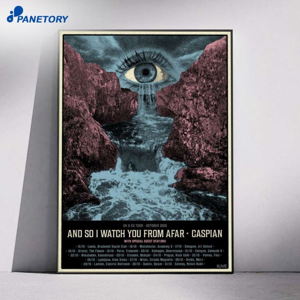 And So I Watch You From Afar X Caspian UK & EU Oct 2026 Poster